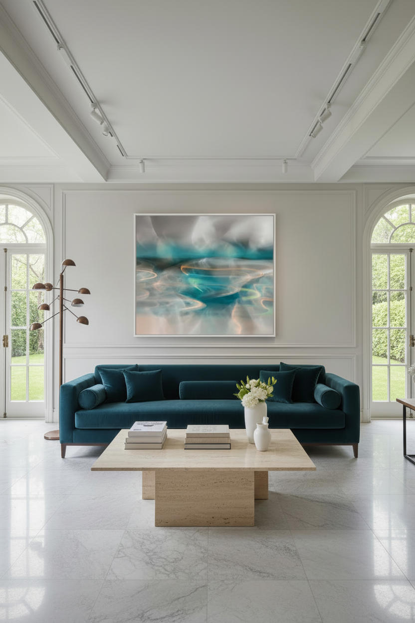 Abstraction Teal 3