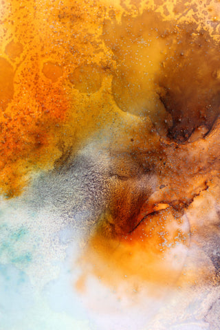 Heavenly Places A1 abstract orange large print for sale