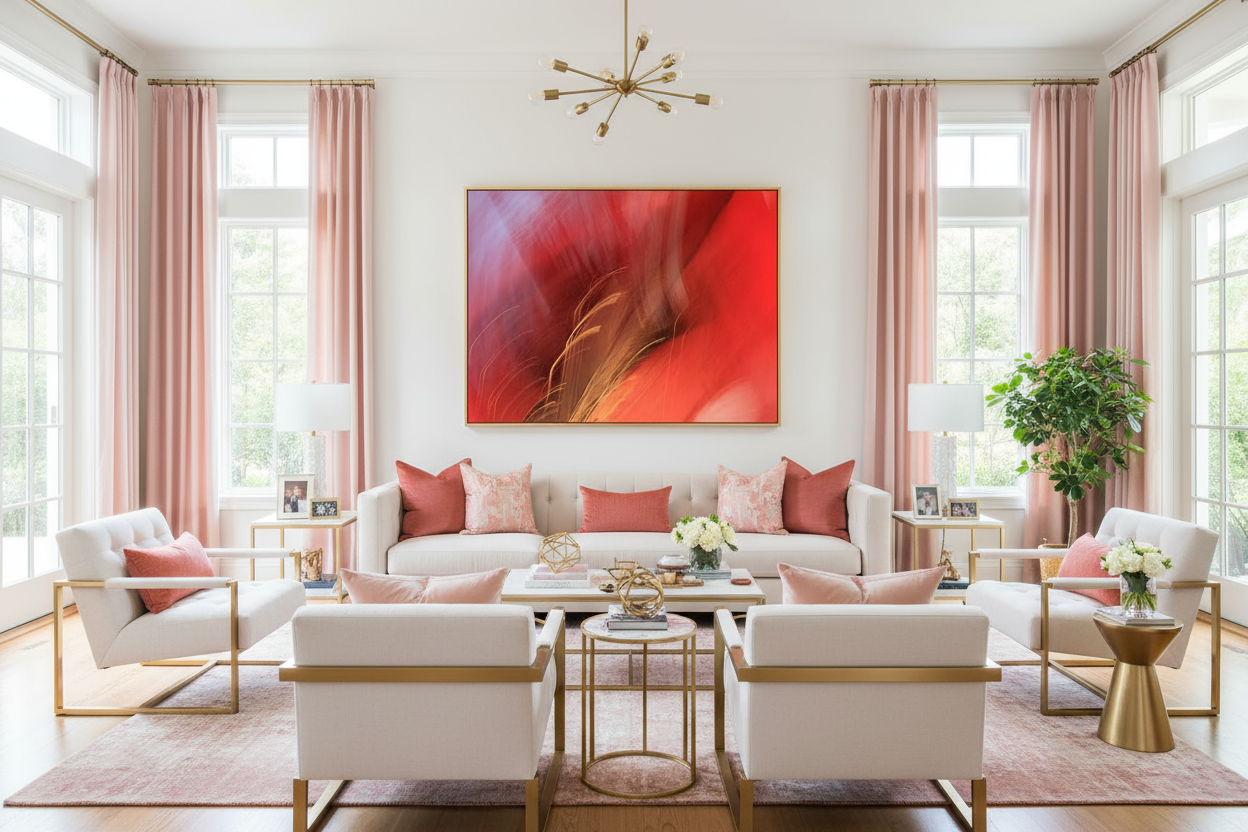 Red Abstract Art 2