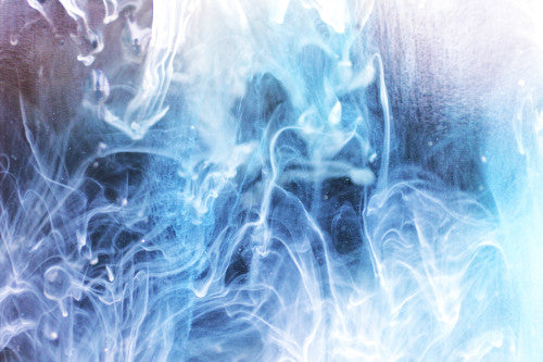 Abstract blue and white smoke or ink扩散效果