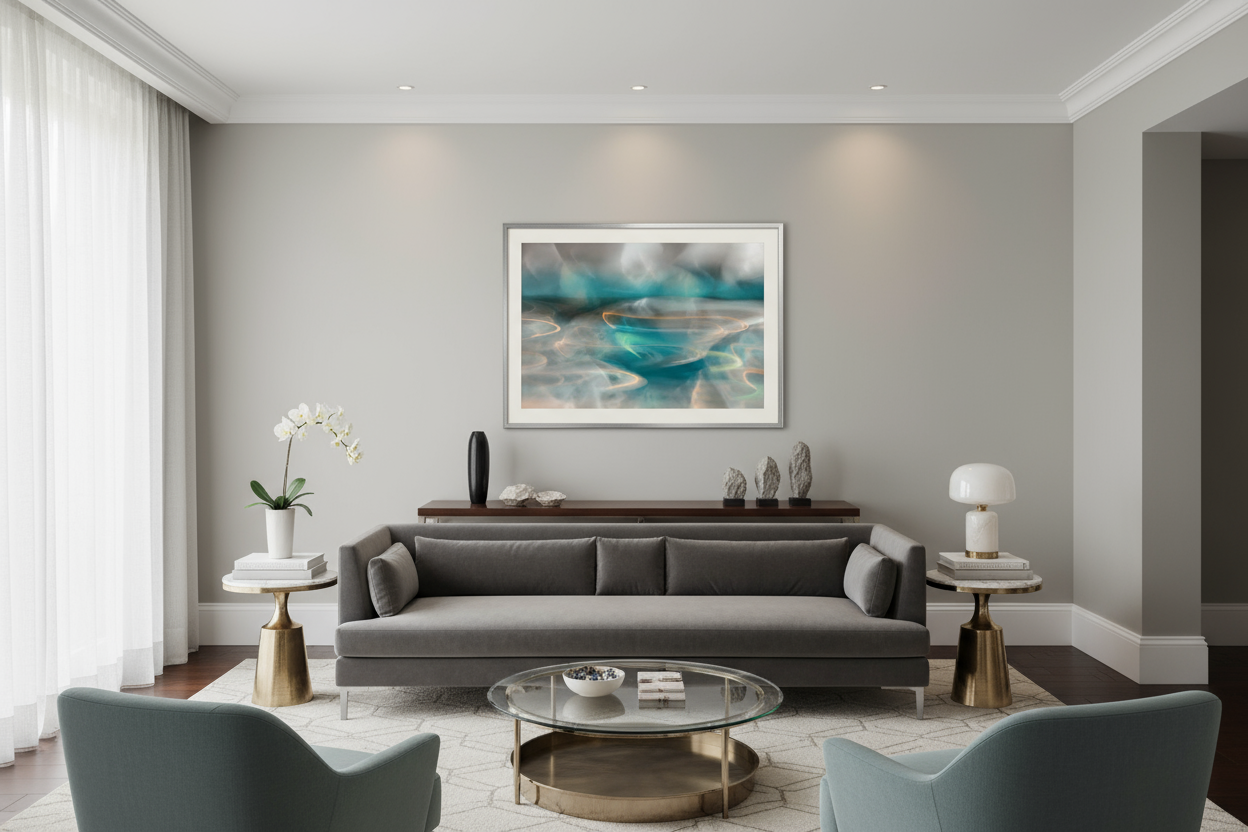 Abstraction Teal 3