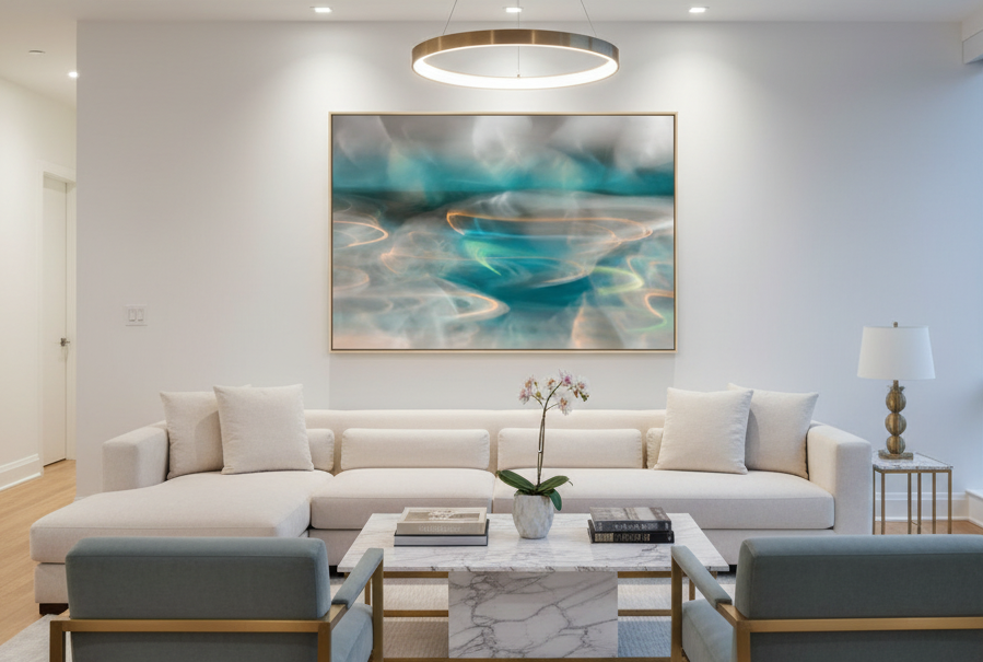 Abstraction Teal 3