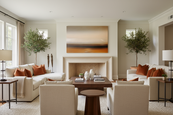 Abstract Orange Landscape 1