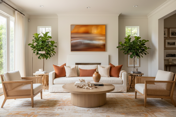 Abstract Orange Landscape 2