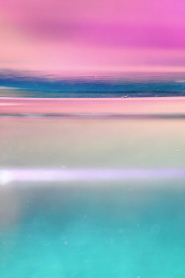 ethereal seascape, magenta, turquoise