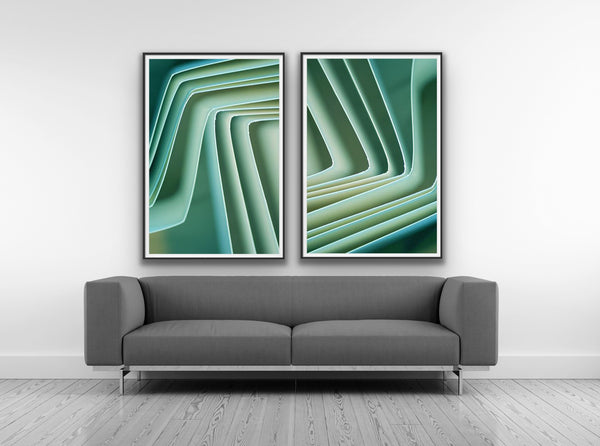 Geometric Love -Green 1