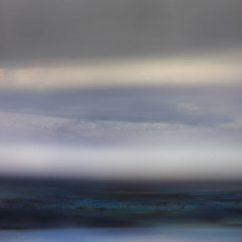 abstract blue seascape photography print, seascape photo for sale