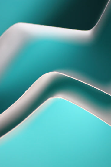 Turquoise geometric abstract photography print