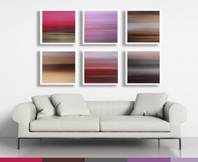 pink art, art in interior, square art for sale