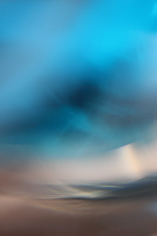 abstract blue landscape, abstract landscape, ethereal art