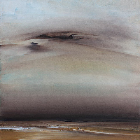 brown abstract landscape, painting, contemporary landscape, brown painting